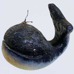 Blue Whale Wax Candle One Wick Over 2 Pounds Nautical Decor Ocean Hand-Crafted